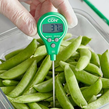 CDN DTL572G 4 5/16in Green Waterproof Digital Pocket Probe Lollipop Thermometer 221DTL572G